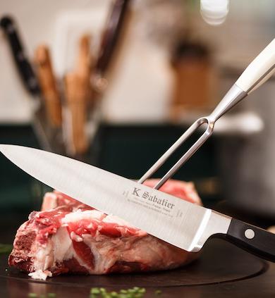 Chef Knife  Kitchen Review Sabatier Authentique Carbon Steel Chef