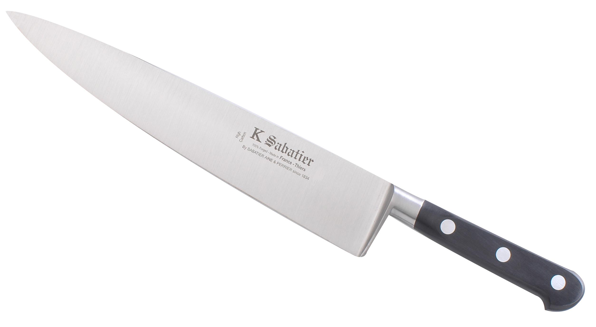 Sabatier Carbon Steel - 9 inch Chef/Cook's Knife  Sabatier Authentic  Cutlery forged Knives imported from France