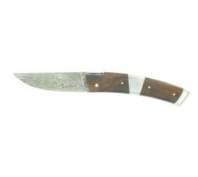 La Thiers Gentleman Damascus blade and Central bolster - Iron Wood