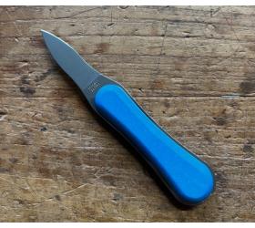 1 Oyster LE BEC Knife -  Oyster shell Handle - color : Blue - Florinox - Thiers