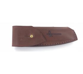 Leather Sheath L Le Français Perceval Brown