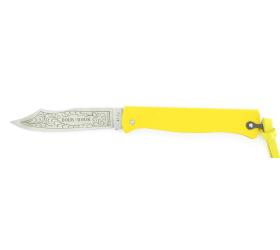 Douk Douk 200 Stainless Steel - YELLOW color Steel Handle - LEATHER SLEEVE