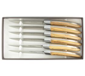 Le Thiers ® Table - 1 mitre - Olive Wood - 6 piece set