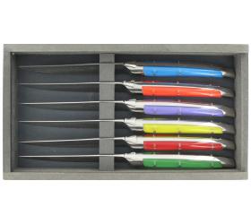 Laguiole modern Table 6 Acryl Colors - 6 Pieces Set