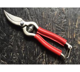 18 cm Garden shears - RED Leather covering branches