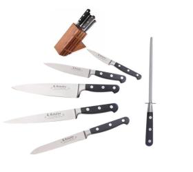 Sabatier 13-Piece Forged Triple Rivet Knife Block Set, High-Carbon  Stainless Steel Kitchen Knives & Reviews