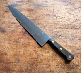 Canadian - 12 in Cooking Knife - Carbon - Palissander Wood Handle Ref 351
