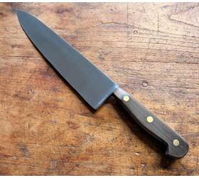Canadian - 11 in Cooking Knife - Carbon - Palissander Wood Handle Ref 353