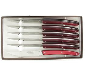 Le Thiers Table  - 6 pieces set - Red Acrylic Handle