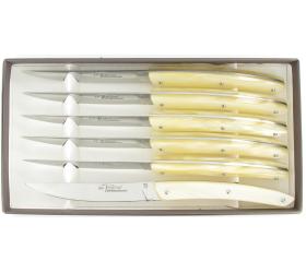 Le Thiers Table - coffret de 6 pièces - Manche Acrylique Champagne