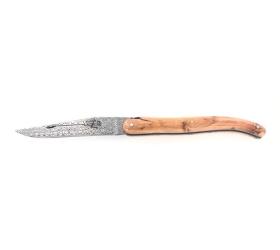 Laguiole Tradition 12 cm - Damascus - Juniper Wood