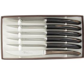 Le Steak Thiers - forged - 6 pieces set - Brown Handle