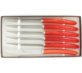 Le Steak Thiers - forged - 6 pieces set - Orange Handle