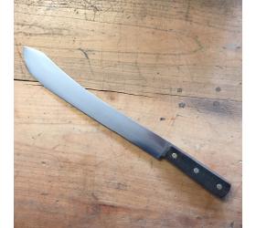 10 in American Butcher - Plate Semelle - Carbon Steel - Black Wood Handle Ref 306