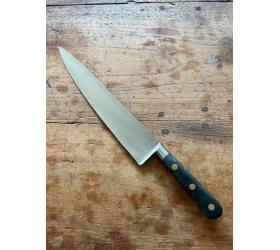 10 in Chef Knife - Old Forge - Black Wood Handle - Carbon Ref 399