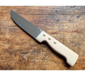 Butcher 5 3/5 in (14 cm) - carbon Steel - White Wood Handle - Ref 465