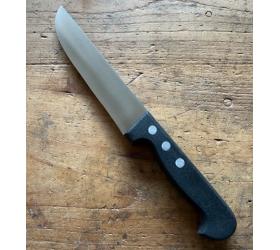 Butcher 6 4/5in (17 cm) - Stainless Steel - Black Plastic Handle - Ref 465