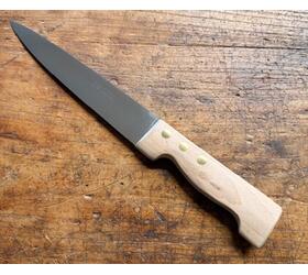 Saigner 8 in (20 cm) - carbon Steel - White Wood Handle - Ref 464