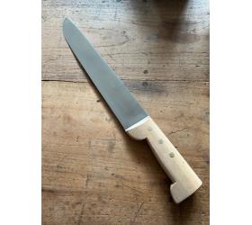 Butcher 13 in (33 cm) - Stainless Steel - White Wood - Ref 10