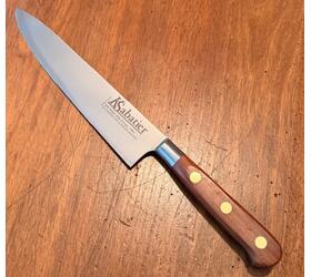 Cooking Knife 8 in - CARBON Steel - EARLESS - Palissander Wood Handle