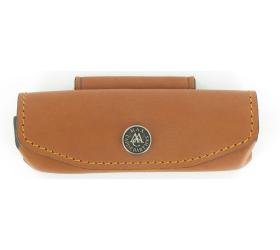 Leather Sheath Provencal 10 - 11 cm Cognac  Maya