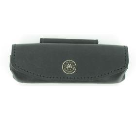 Leather Sheath Provencal 10 - 11 cm Black