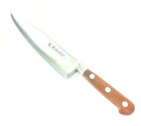 Cooking Knife 8 in - Natural Palissander wood - Aluminium rivets - Ref 427