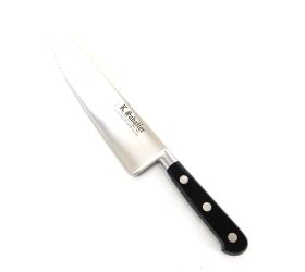 Cooking Knife 10 in -  pointed SERRATED blade- Carbon Steel
