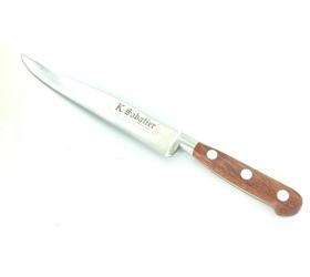 Carving Knife 8 in - Natural Palissander wood - Aluminium rivets - Ref 428