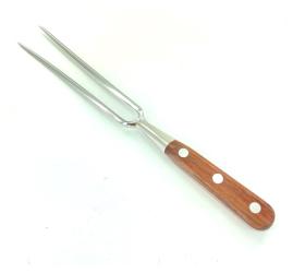 Bayonet Fork 6 2/3 in - Natural Palissander wood - Aluminium rivets - Ref 419