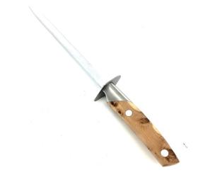 Sharpenig Steel 10 in, Forged Base  - Le Thiers par Goyon - Junier Wood Handle