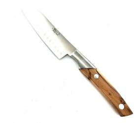 Oriental Cooking Knife 7 in with Air Pockets - Junier Wood Handle