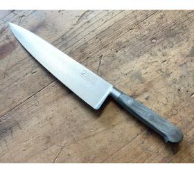 Cooking Knife 8 in - black wood - stainless rivets