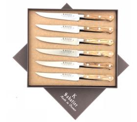 5'' Steak Knives Set - Olive Wood Handle