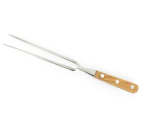 Bayonet Fork 6 2/3 in - Stainless Steel - Olive Wood Handle