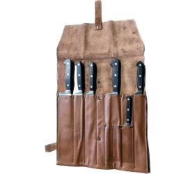 Knives Case - LEATHER - VD - BROWN