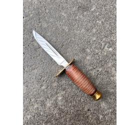 POIGNARD / SCOUT KNIVES  - LEATHER PIECES HANDLE