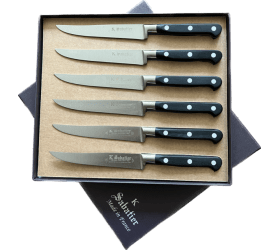 8 SABATIER KNIVES CHEF 2 SANTOKU UTILITY 4 STEAK KNIFE STAINLESS STEEL  PROSTEEL