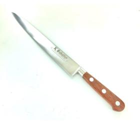 Slicing Knife 10 in - Natural Palissander wood - Aluminium rivets - Ref 424