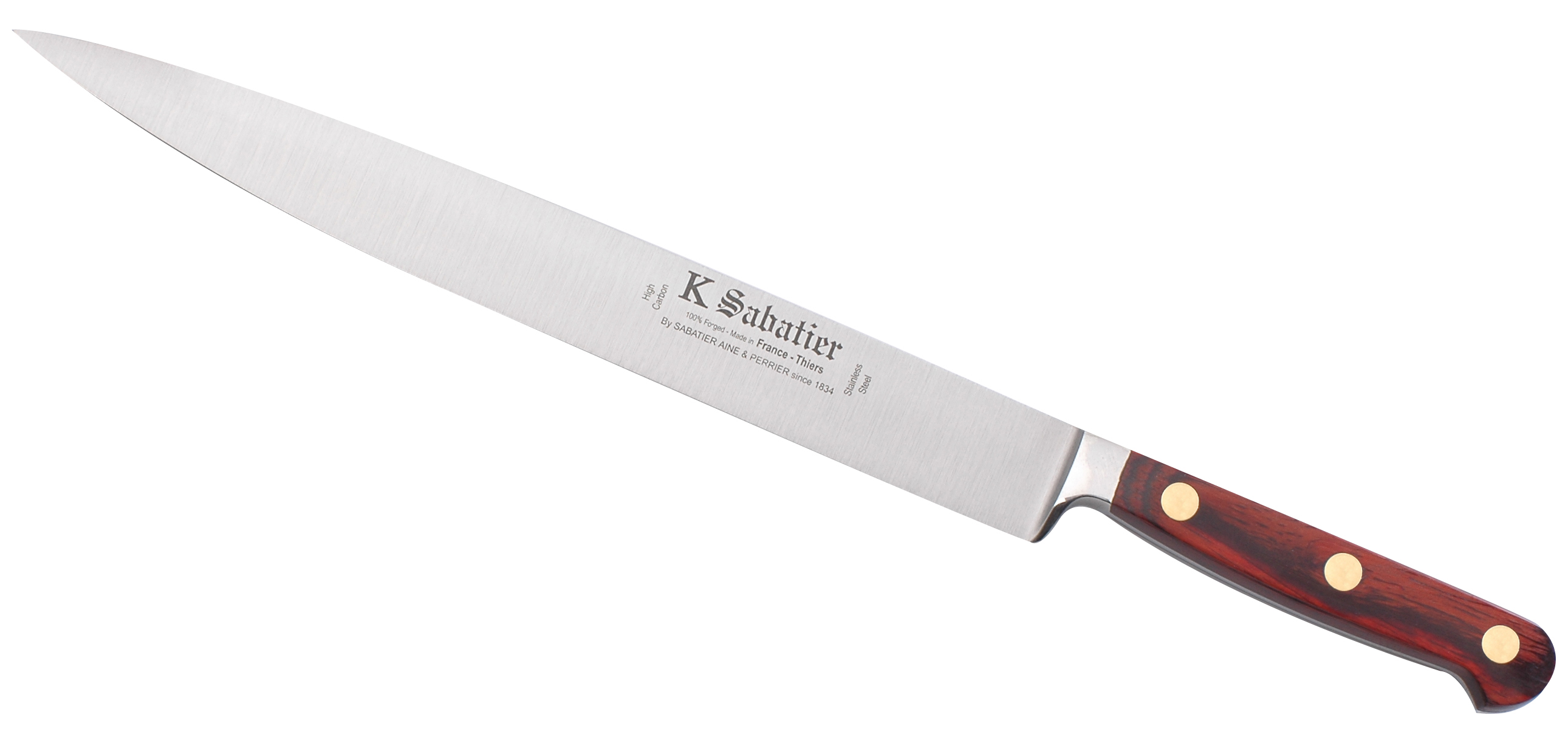 Sabatier Olive Wood Bread Knife 8 High Carbon / Stainless / Stainless  Rivets - Stock Culinary Goods