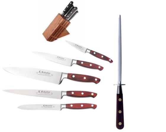 5 pc Chef Knife Set - Stainless Steel – Sabatier Knife Shop