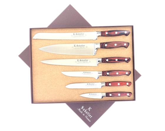 K-Sabatier Table Knives Set of 6, Auvergne Collection