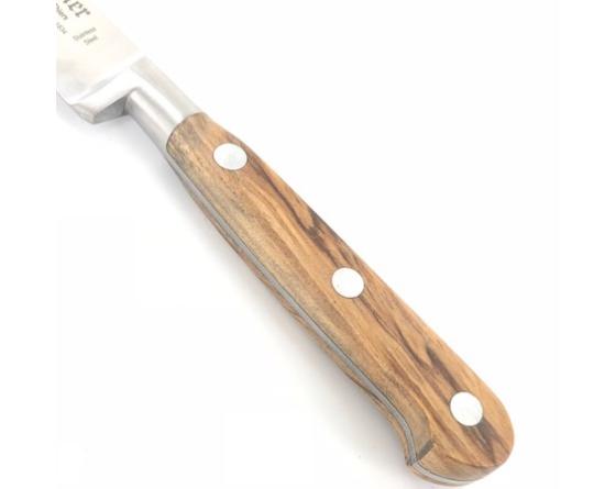 Cooking Knife 9 in - Carbon Steel - Olive Wood Handle