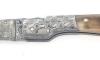 Vendetta Damascus - damascus bolster - Ram Horn
