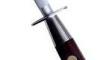 Sharpening Steel 10 in, Forged Base - Stamina Wood - Brass Rivets 2