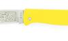 Douk Douk 200 Stainless Steel - YELLOW color Steel Handle - LEATHER SLEEVE