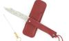 Douk Douk 200 Stainless Steel - RED color Steel Handle - LEATHER SLEEVE 5
