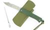 Douk Douk 200 Stainless Steel - GREEN color Steel Handle - LEATHER SLEEVE 5