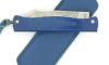 Douk Douk 160 Stainless Steel - BLUE color Steel Handle - LEATHER SLEEVE 4