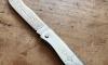 El Baraka 160 Carbon - Chromed Steel Handle - LIMITED - screen printed blade 4